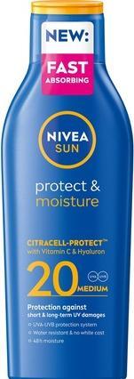 NIVEA Sun Protect & Moisture Moisturising Sun Lotion Spf20 200Ml (Suntan lotion, SPF 20, 200 ml)