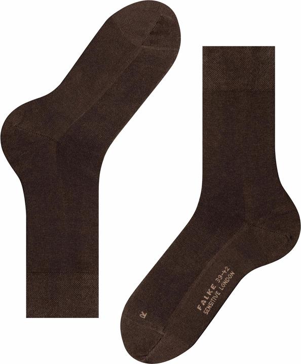 Actual product image Falke London Sensitive (3-pack) men's socks, colour 5930 brown, size 43-46 (Single pack, 43 - 46)