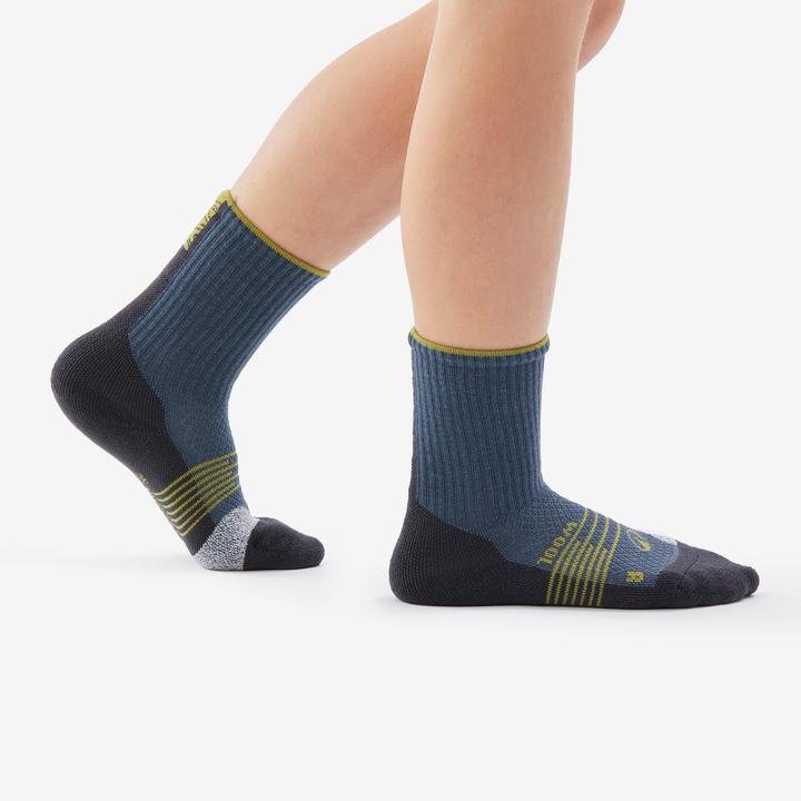 Actual product image Quechua Wandersocken Kinder niedrig - Hike 900 blau (27, 30)