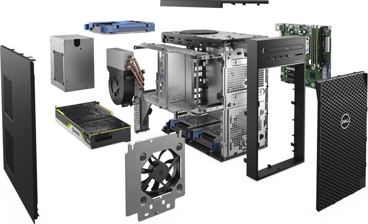 Actual product image Dell Precision 3640 – T7PPY (Intel Core i7-10700, 16 GB, 256 GB)