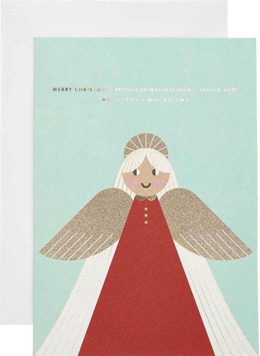 Produktbild Rico Design Kartenset I love Christmas, Engel FSC MIX, DIN A5, 8 Karten, 8 Umschläge (8 Stk.)