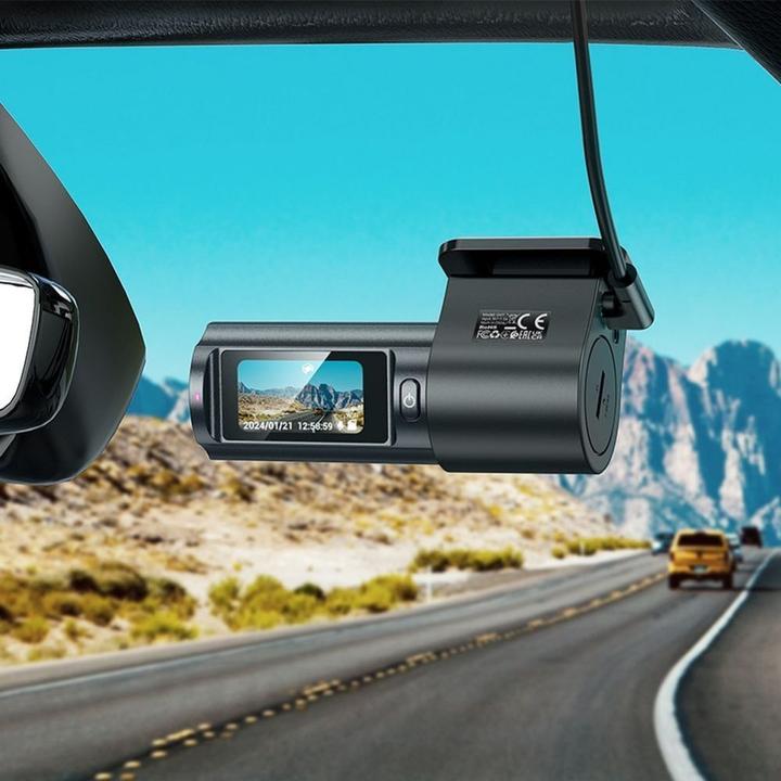 Actual product image Hoco Headphone with microphone driving recorder with display 2K DV7 black (Built-in display, Wi-Fi, Bluetooth)