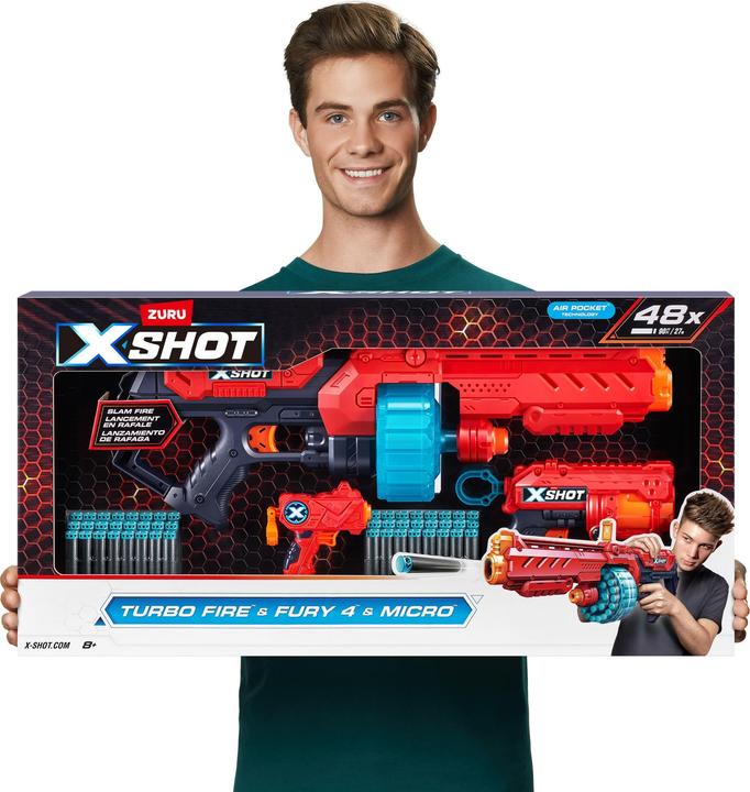 Produktbild Zuru Excel Combo Pack Turbo Fire + Fury 4 + Micro Launcher