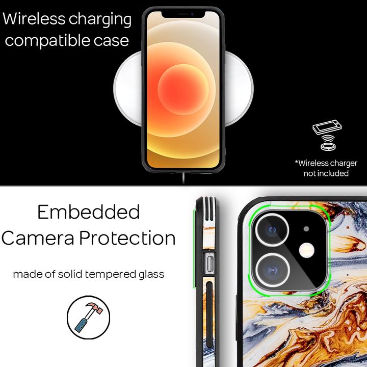Actual product image Nalia Marble shell (Apple iPhone 12 mini)