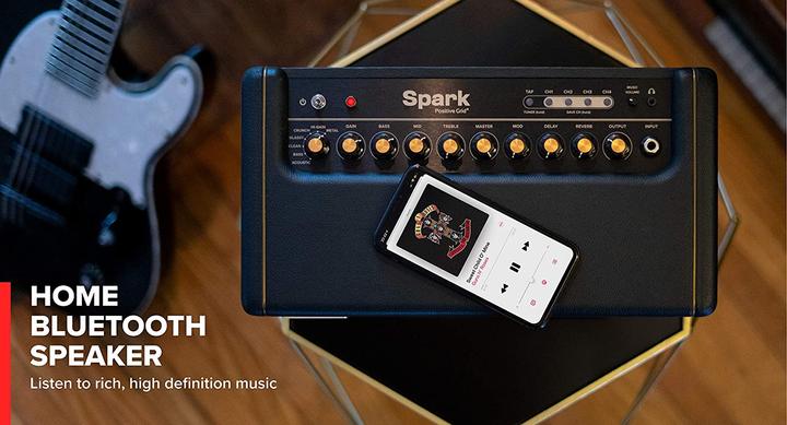 Immagine prodotto Positive Grid Spark Guitar Amplifier 40 Watt chitarra elettrica, basso e acustica Combo Amplifier con mobile (Spigola, Chitarra, 40 W)