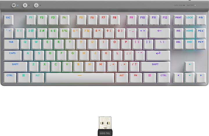 Image du produit Logitech G515 Lightspeed TKL (DE, Sans fil, Filaire)
