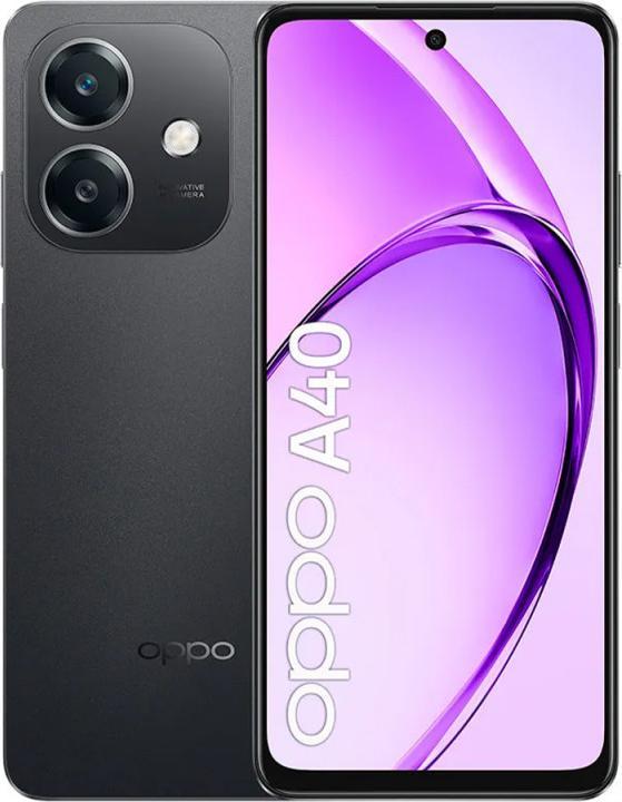Actual product image OPPO A40 (128 GB, Sparkle Black, 6.67", Dual SIM, 50 Mpx, 4G)