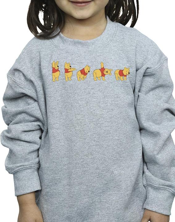 Actual product image Disney Girls Winnie The Pooh Stretching Sweatshirt (140, 146)