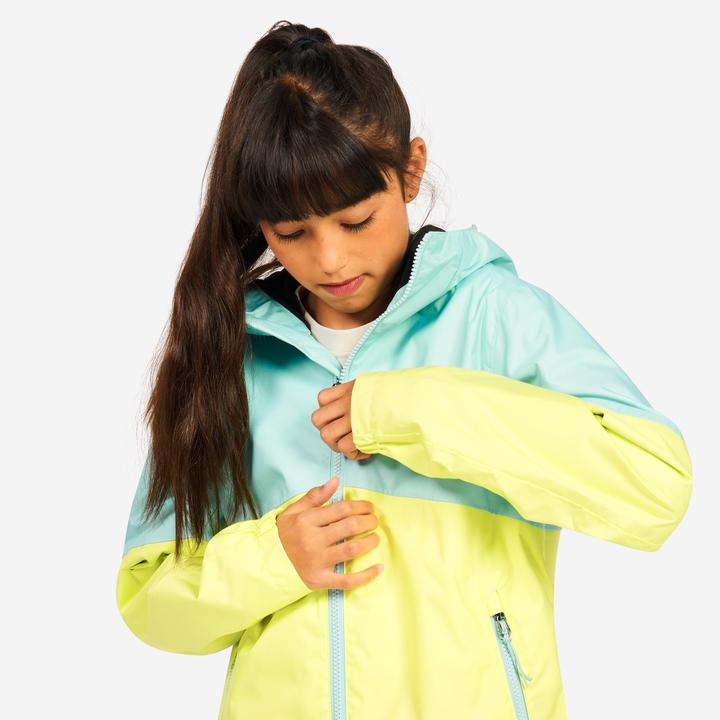 Image du produit Tribord Veste de voile imperméable Enfant - veste de pluie Sailing 100 bleu jaune citron (122)