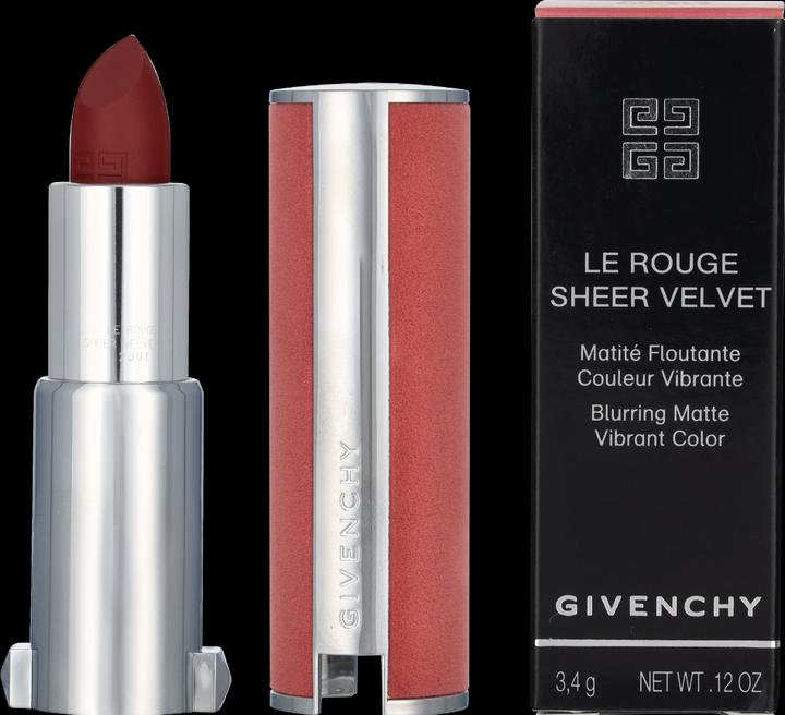Actual product image Givenchy Le Rouge Sheer Velvet 17 Rouge Erable 3.4g (17)