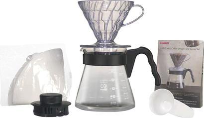 Actual product image Hario V60 Craft coffee drip set + serving utensils + filter (0.60 l)
