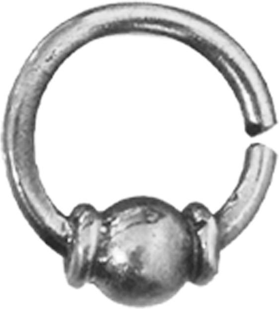 Image du produit Star Piercing Micro Piercing Ring silber mit Kugel (sans laiton, Argent sterling 925)