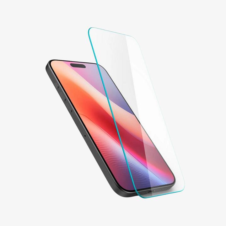 Produktbild Spigen Glas.tR Slim HD (1 Stück, Apple iPhone 15 Plus, Apple iPhone 16 Plus)