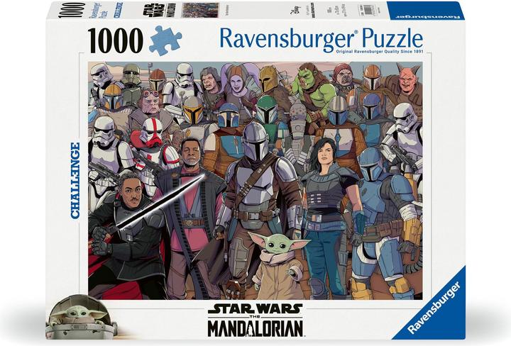 Image du produit Ravensburger Puzzle 12000536 - Challenge Star Wars Mandalorian - 1000 pièces Puzzle pour adultes (1000 pièces)