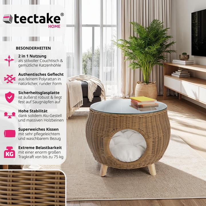 Image du produit tectake Tivoli mit Haustierbett (54 x 54 x 40 cm)