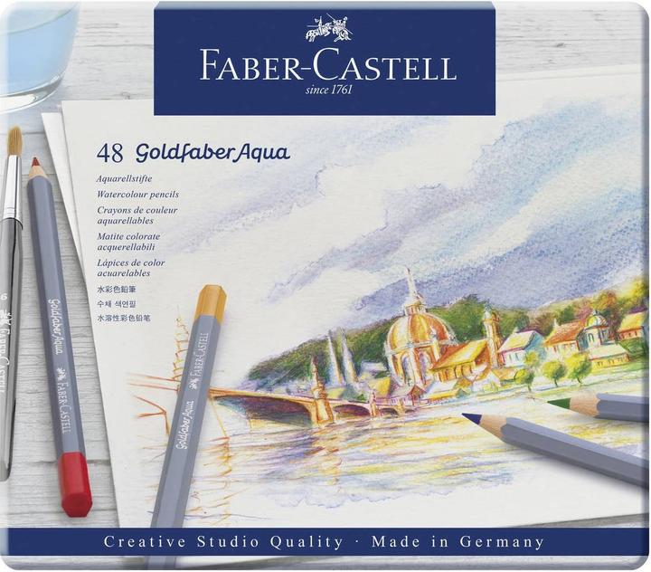 Faber-Castell Goldfaber Aqua Aquarellstift (Mehrfarbig, 48 x)