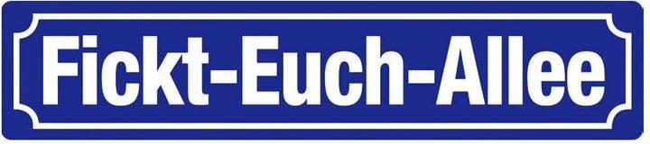 Blechschild (46 x 10 cm)