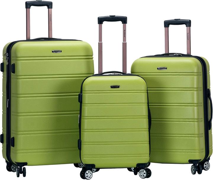 Rockland 3-teiliges Melbourne Hartschalen-Koffer-Set (93.60 l, Handgepäck (bis 50l), M (50 - 90l), L (90 - 115l))