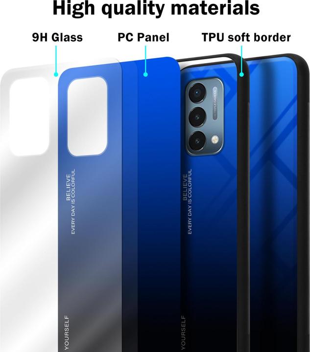 Image du produit Cadorabo TPU 2 couleurs Housse en verre (OnePlus Nord N200 5G)