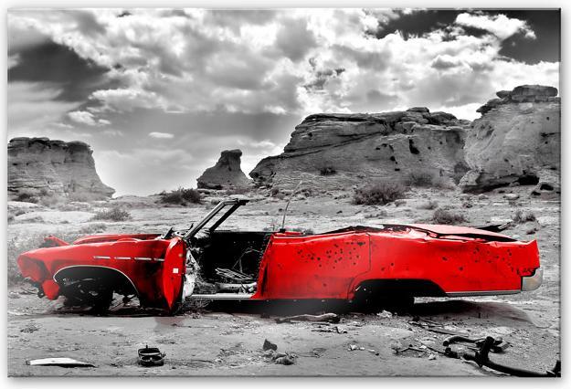 Image du produit Trenddeko Cadillac rouge (60 x 40 cm)