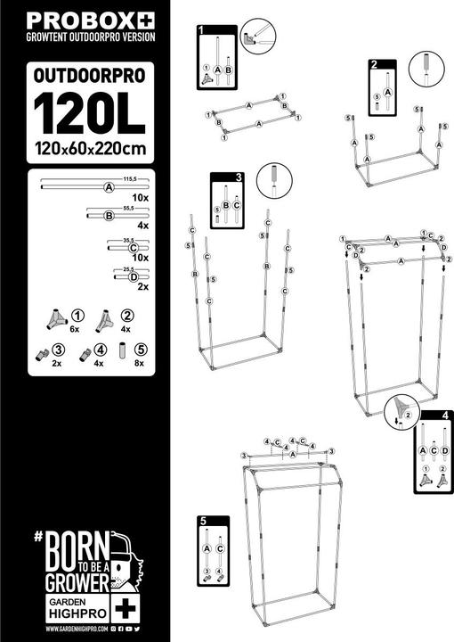 Produktbild Garden HighPro Garden High Pro Pro Box Outdoorpro 120L