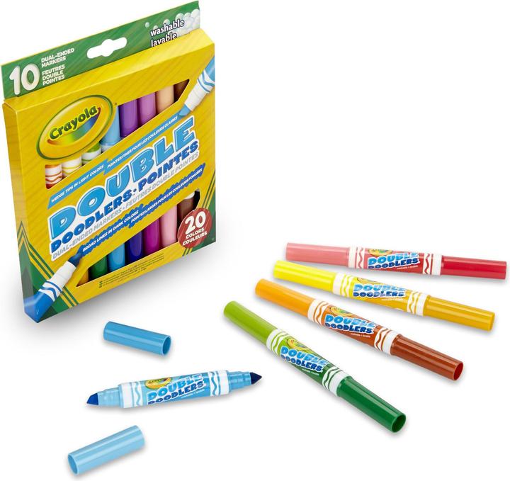 Produktbild Crayola Doppelseitige Filzstifte (Mehrfarbig, 10 x)