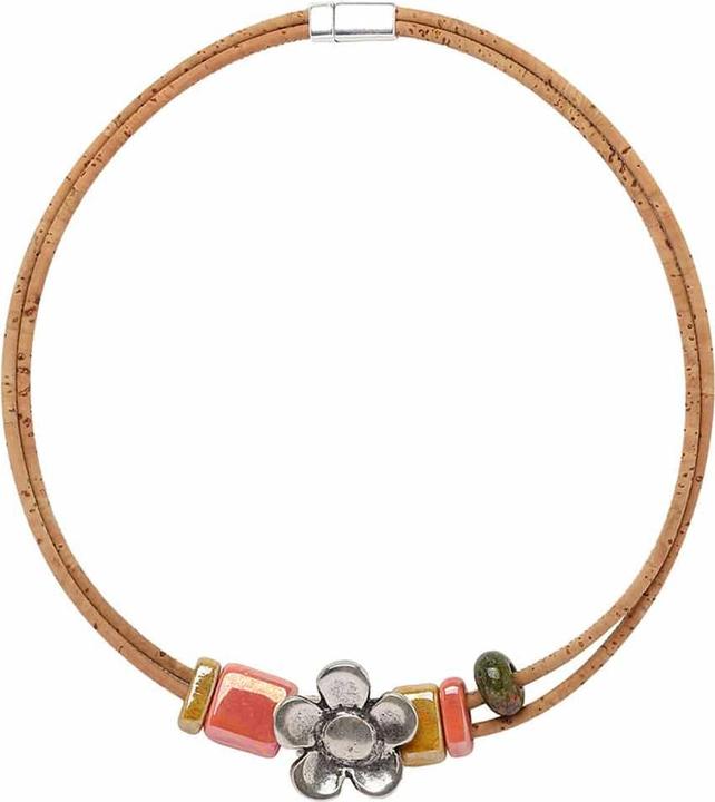 Actual product image Artelusa Ceramica Coral" necklace (Cork)