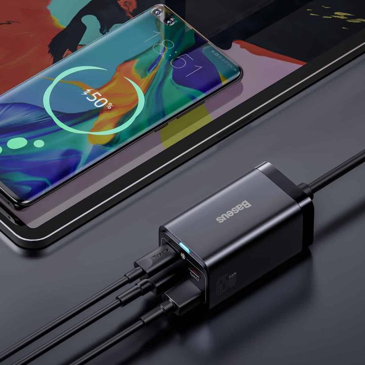Actual product image Baseus Quick Charger GaN3 Pro (65 W)