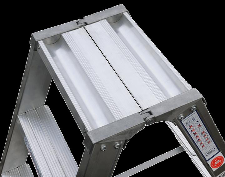 Actual product image Iller Echelle double à marches en métal léger (Stepladder, 91 cm)