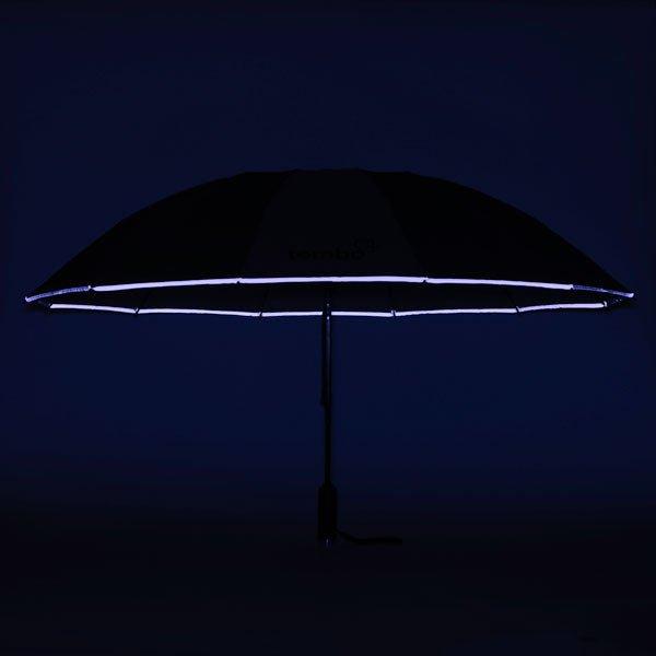 Produktbild Tembo Tembrella LED Sturmregenschirm aus rPET 105cm Grau