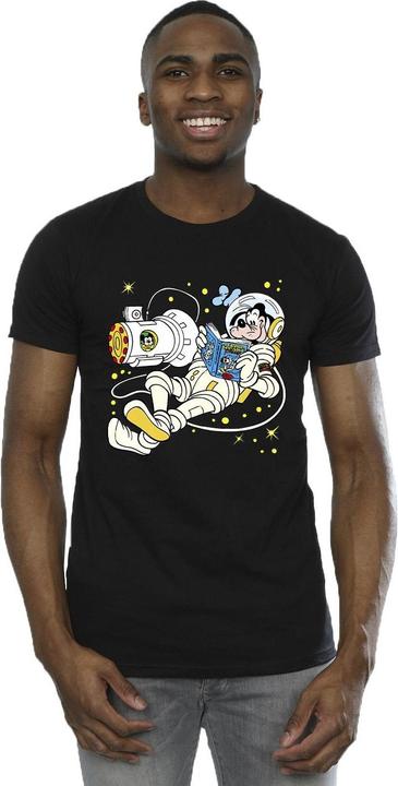 Actual product image Disney Mens Goofy Reading In Space T-Shirt (S)