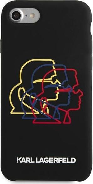 Actual product image Karl Lagerfeld case for iPhone 7 / 8 / SE 2020 / SE 2022 KLHCI8SLGKBK hard case black Silicone Tripl (Apple iPhone 7, Apple iPhone 8, Apple iPhone SE (2nd Gen), Apple iPhone SE (3rd Gen))