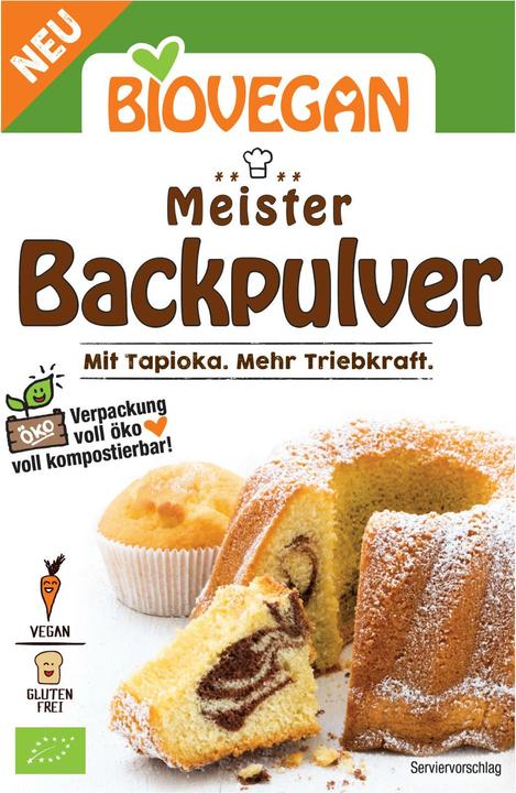 Actual product image Biovegan Master baking powder with pure tartar organic (51 g)