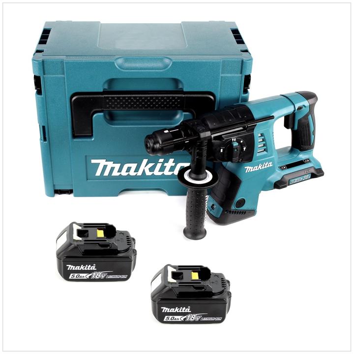 Image du produit Makita DHR 264 2 x 18 V / 36 V Li-Ion SDS Plus Perforateur burineur sans fil avec boîtier Makpac 4 i (Fonctionnement sur batterie)
