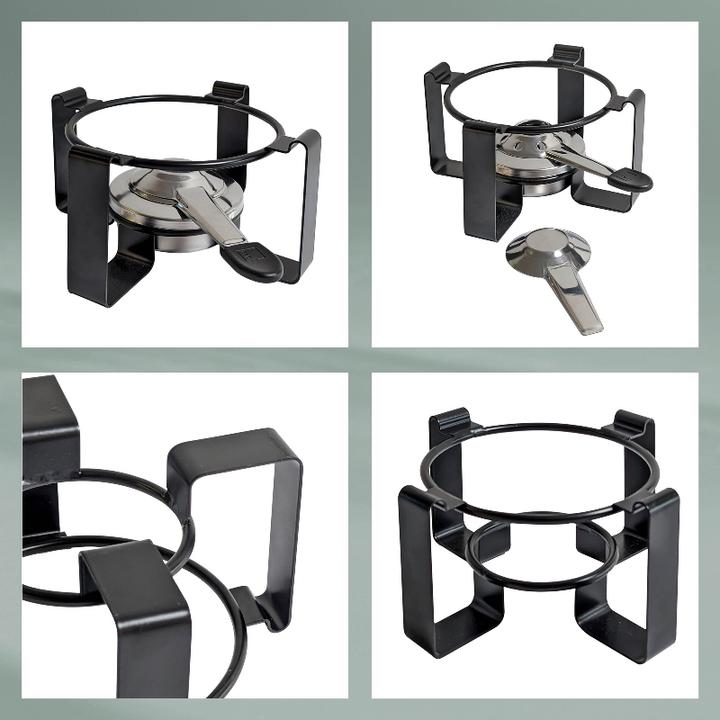 Produktbild Kela Fondue-Set GUNTEN 16-teilig Edelstahl mit 4 Keramikschalen (Fondue Bourguignonne)