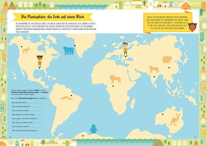 Actual product image Alles über Landkarten. Lerne Karten lesen und zeichne die Welt (Verrückt nach Geographie (German, Massimo Miato, Agnese Baruzzi, Paola Misesti, 2024)