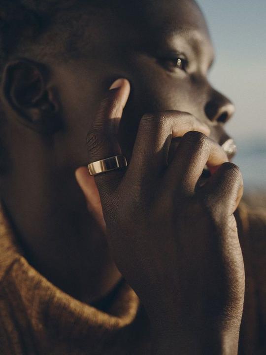 Actual product image Oura Ring Gen3 Horizon (12, Gold)
