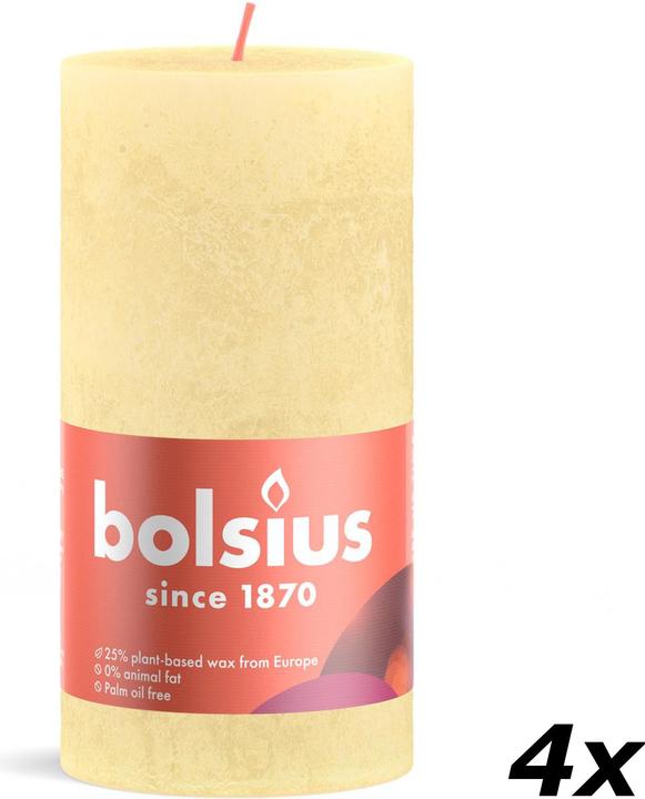 Immagine prodotto Bolsius Set di 4 candele a colonna (4 pz.)