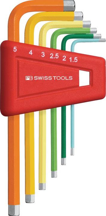 Produktbild PB Swiss Tools Innensechskantschlüsselsatz PB210H-5 RB