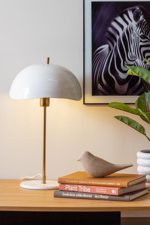 Image du produit Leitmotiv - Tafellamp Waved Dome - Wit (E27)