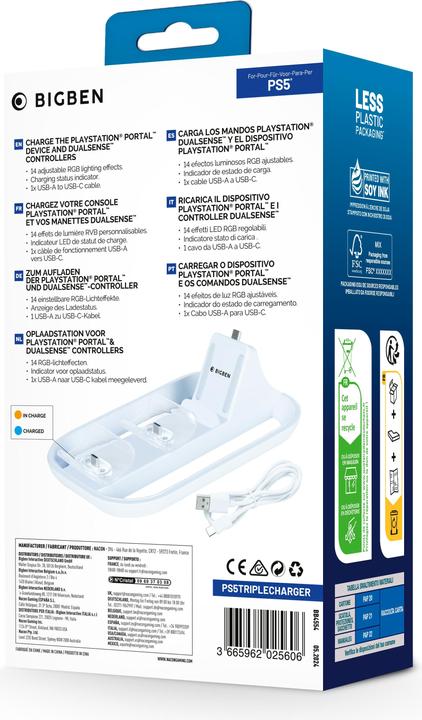 Immagine prodotto Nacon Gaming Stazione di ricarica 3 in 1 (PS5)