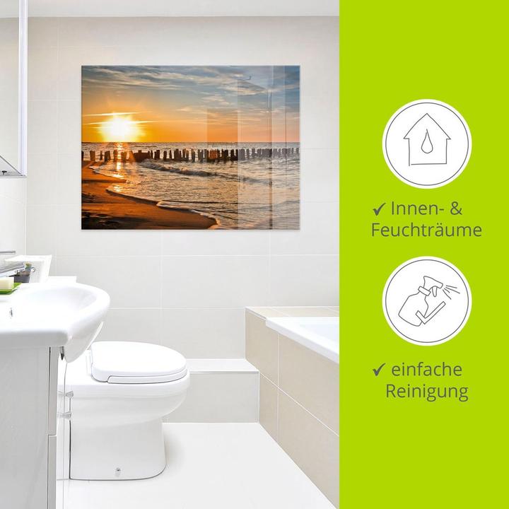 Produktbild Artland Schöner Sonnenuntergang am Strand T3ZU (125 x 50 cm)