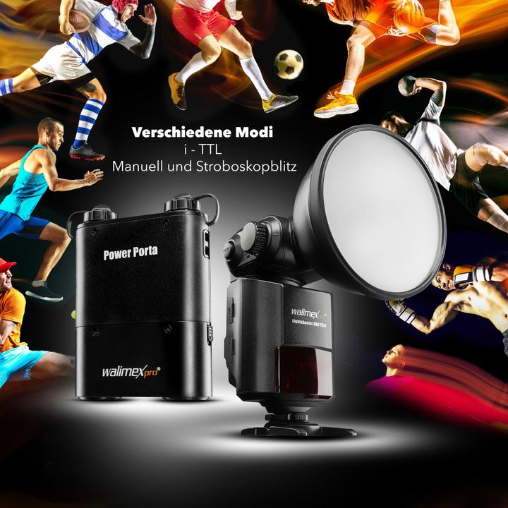 Actual product image Walimex Light Shooter 360 TTL Nikon + Power Porta (Plug-on flash, Nikon)