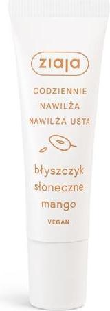 Actual product image Ziaja Lip Gloss Sunny Mango - Sweet lip gloss with mango scent 12ml
