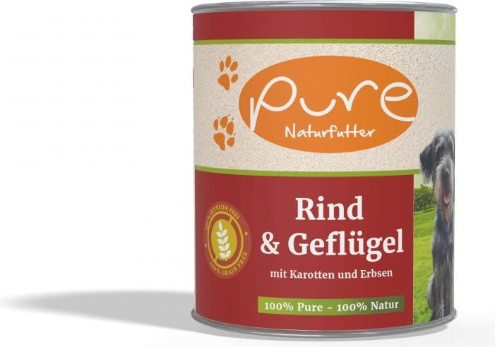 Image du produit Pure Naturfutter Menu pour chien Boeuf & Volaille avec Légumes (Adulte, Junior, Senior, 1 pcs, 800 g)