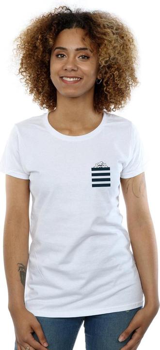 Immagine prodotto Looney Tunes Taz Stripes Faux Pocket Maglietta Donna (M)