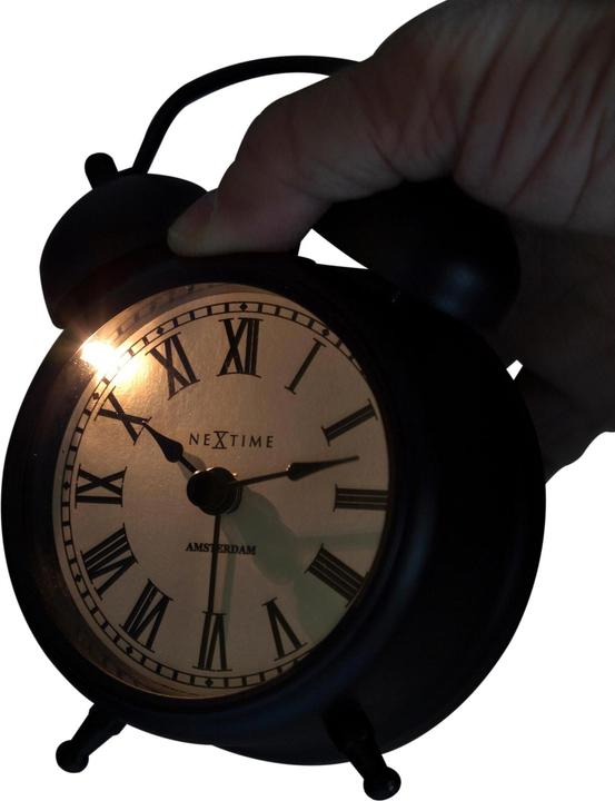 Produktbild Nextime Klassischer Wecker Amsterdam klein Schwarz/ Weiss