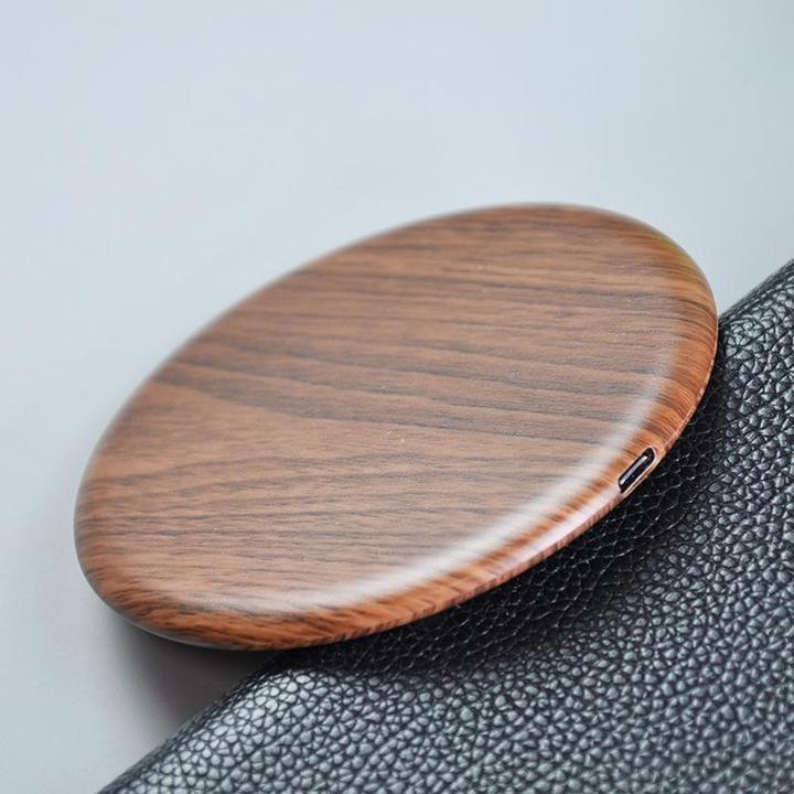 Immagine prodotto PhoneLook Stazione di ricarica senza filo Qi Chargeur wireless Look Bois per smartphone Walnut