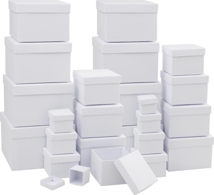 Actual product image VBS XXL Cardboard Boxes "Square", White, Set of 24