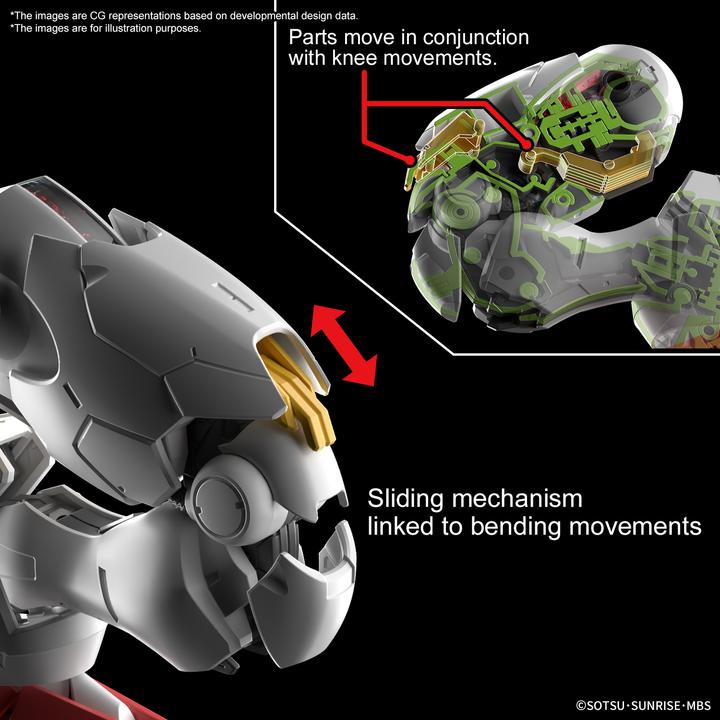 Actual product image Bandai THE WITCH FROM MERCURY - Full Mechanics 1/100 Gundam Aerial -Model Kit
